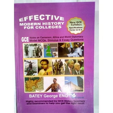 Effective Modern History for Colleges Forms 3, 4, and 5 | Level Form 5